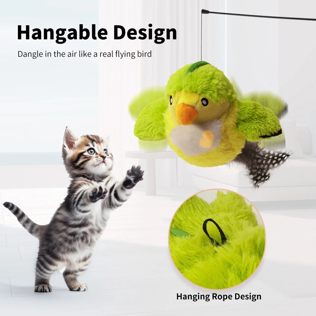 Flapping Bird Toy for Cats