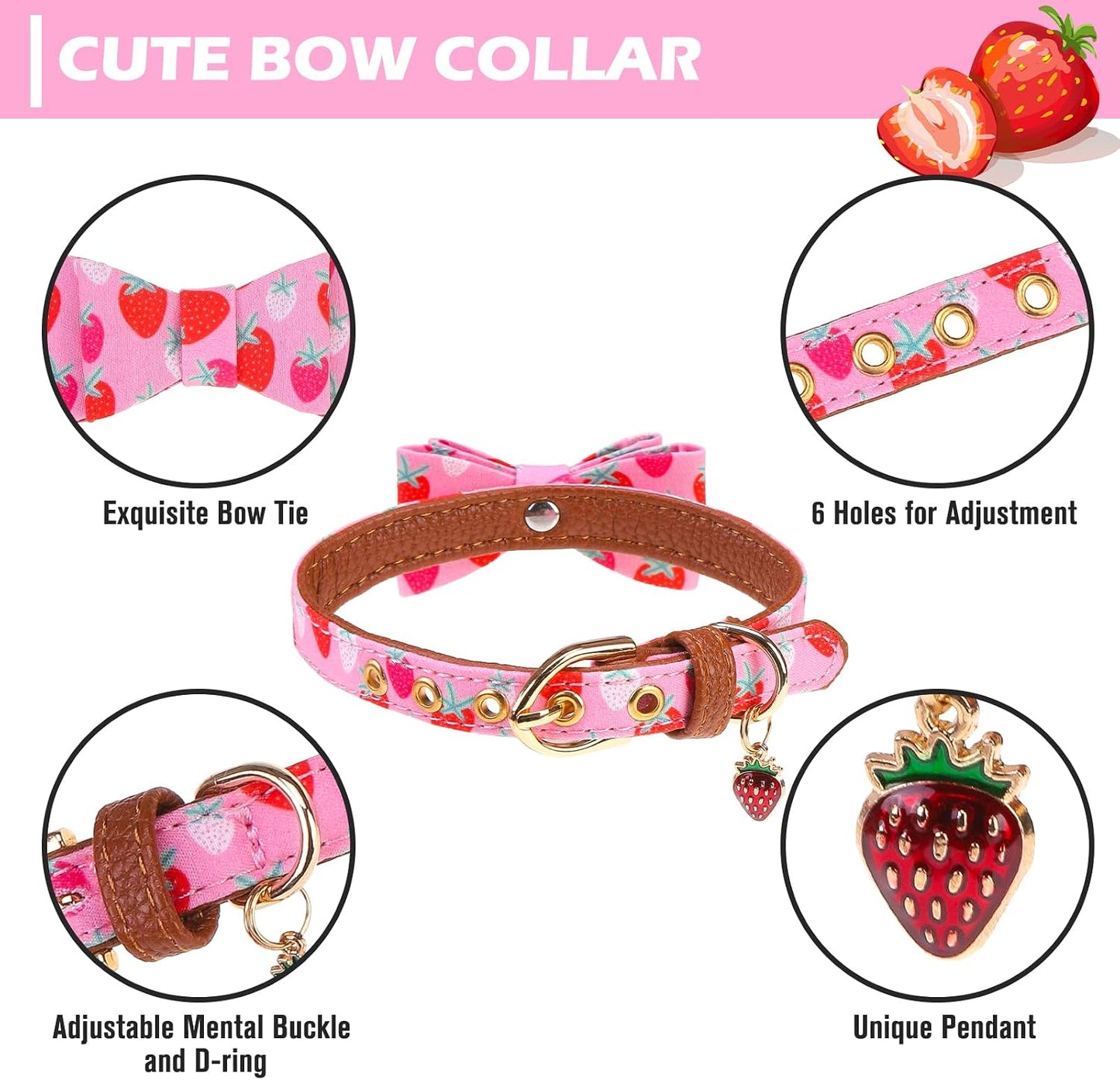 Bow Tie Collar & Leash Set