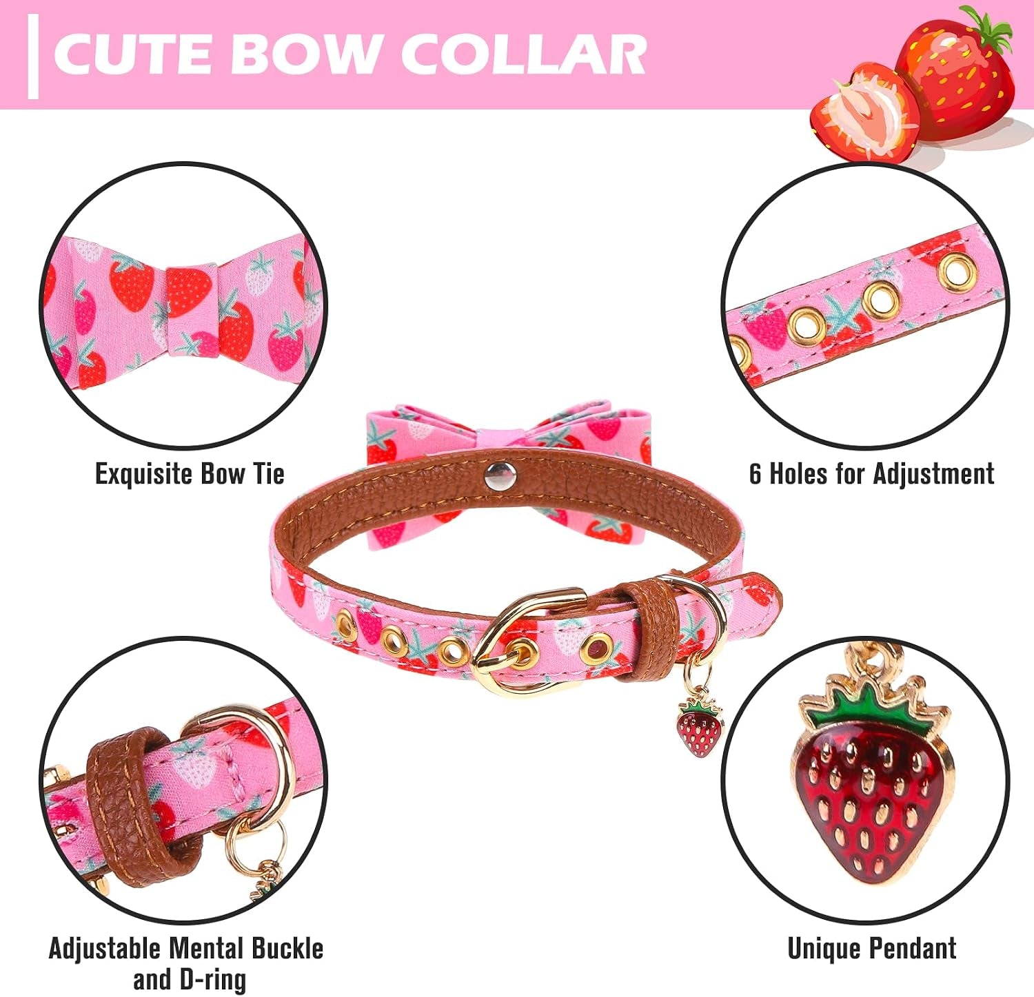 Bow Tie Collar & Leash Set