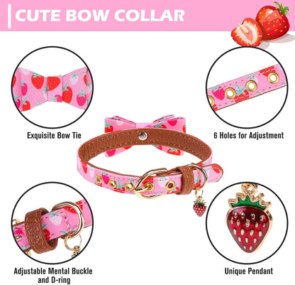 Bow Tie Collar & Leash Set
