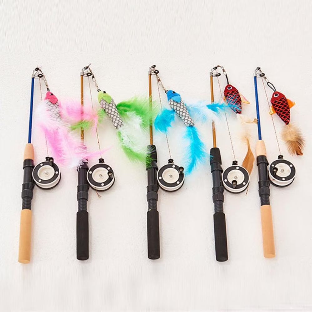 Fishing Pole Wand Toy for Cats
