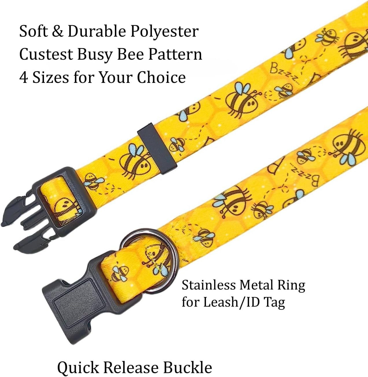Busy Bee Collar & Leash Set
