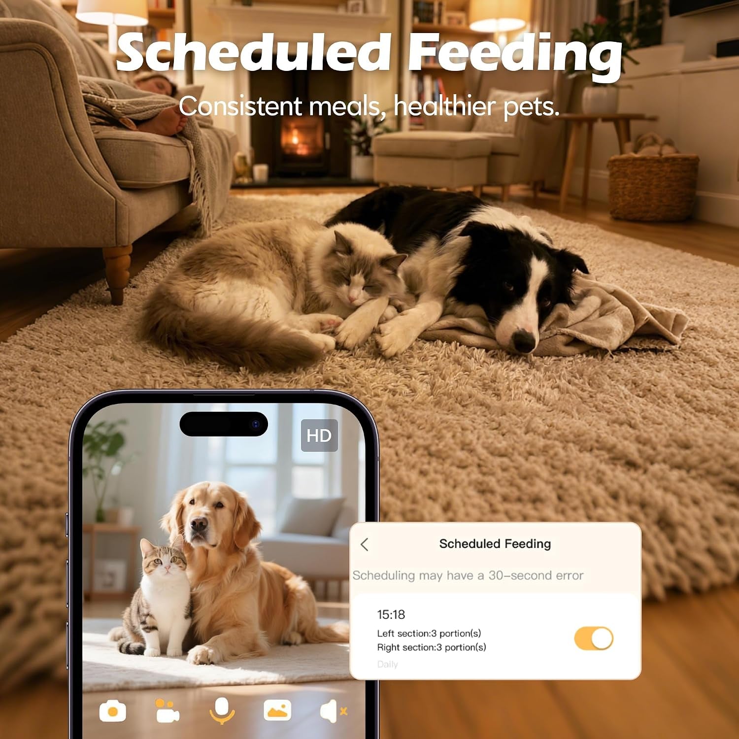 Smart Pet Feeder with Built-In Camera