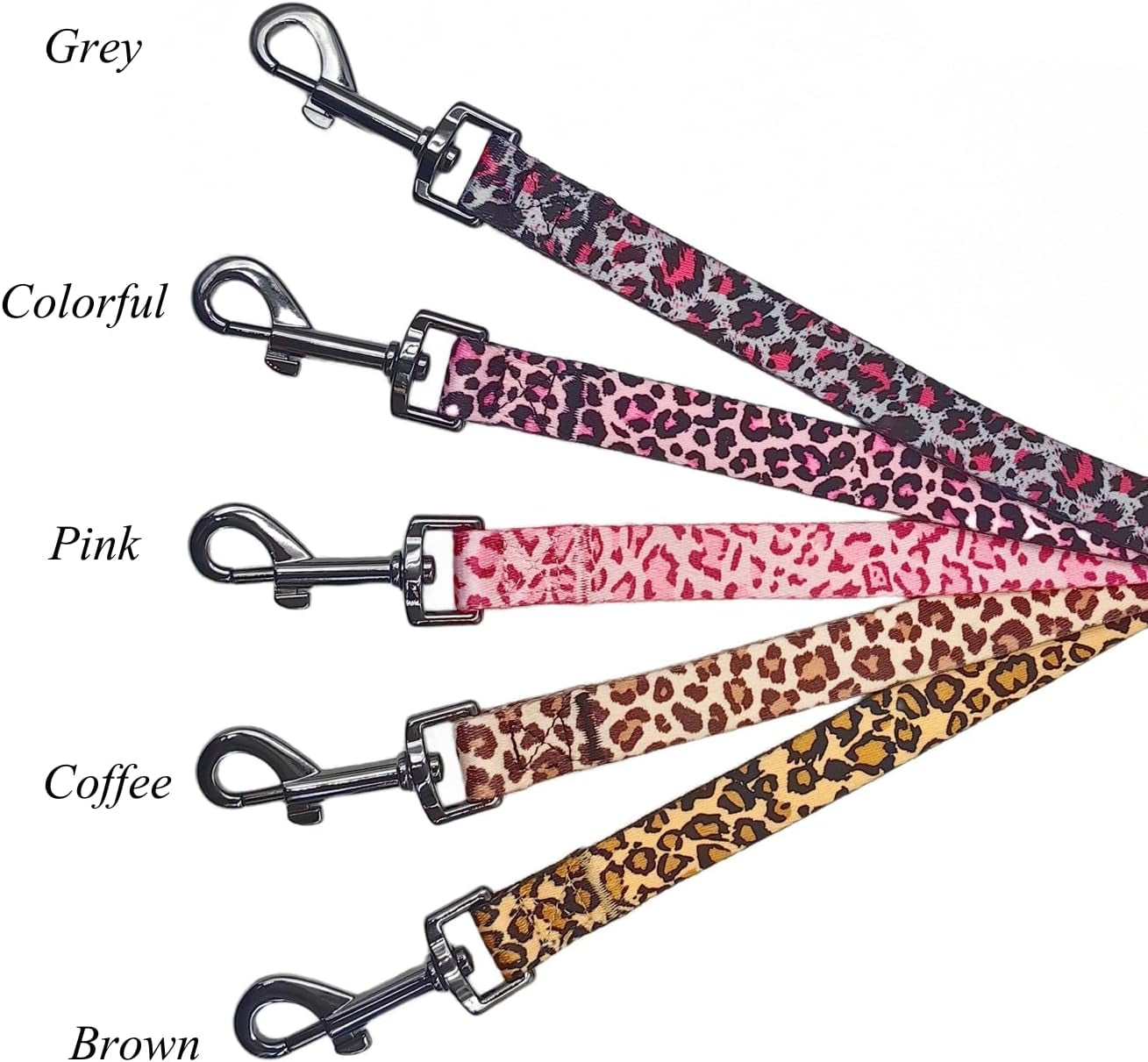 Leopard Print Collar & Leash Set