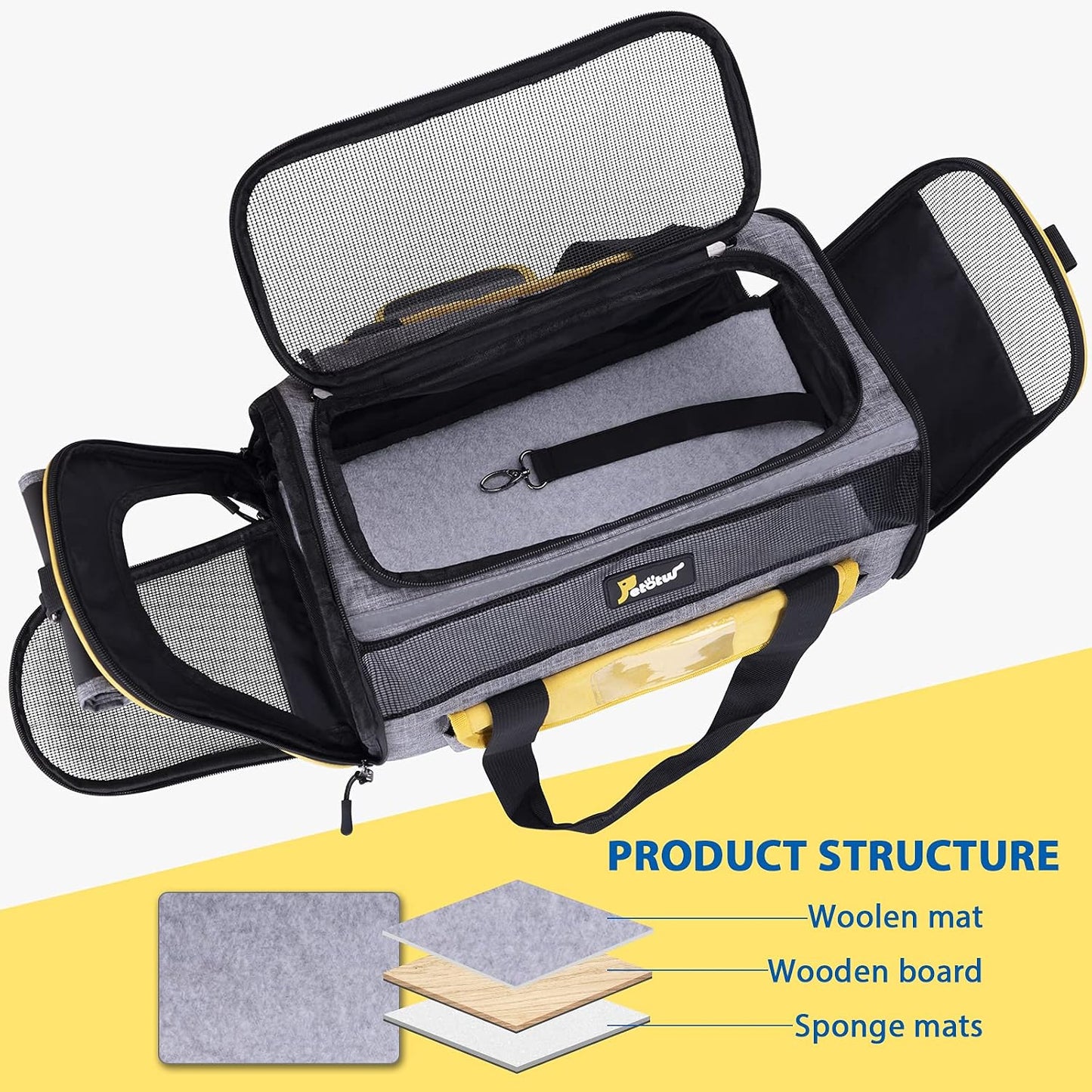 Soft-Sided Travel Carrier for Cats & Small Dogs