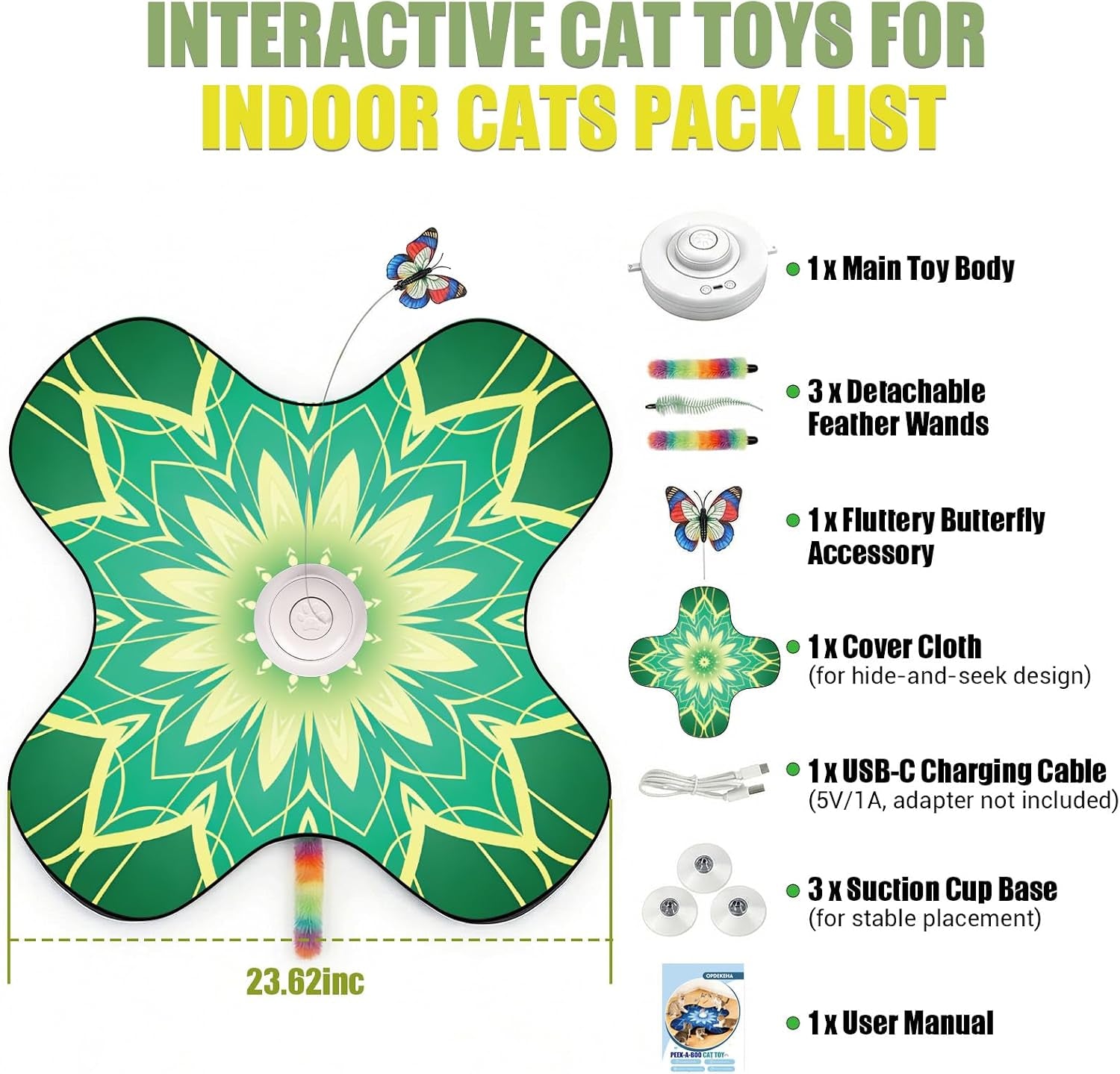 Hide-And-Seek Play Mat for Cats