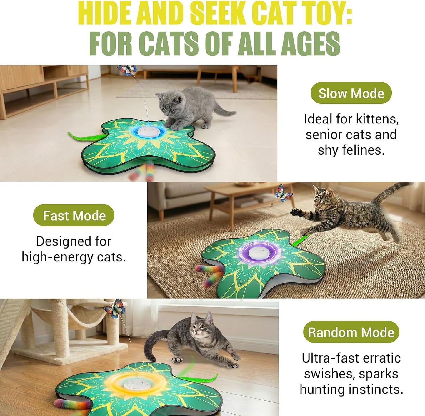 Hide-And-Seek Play Mat for Cats