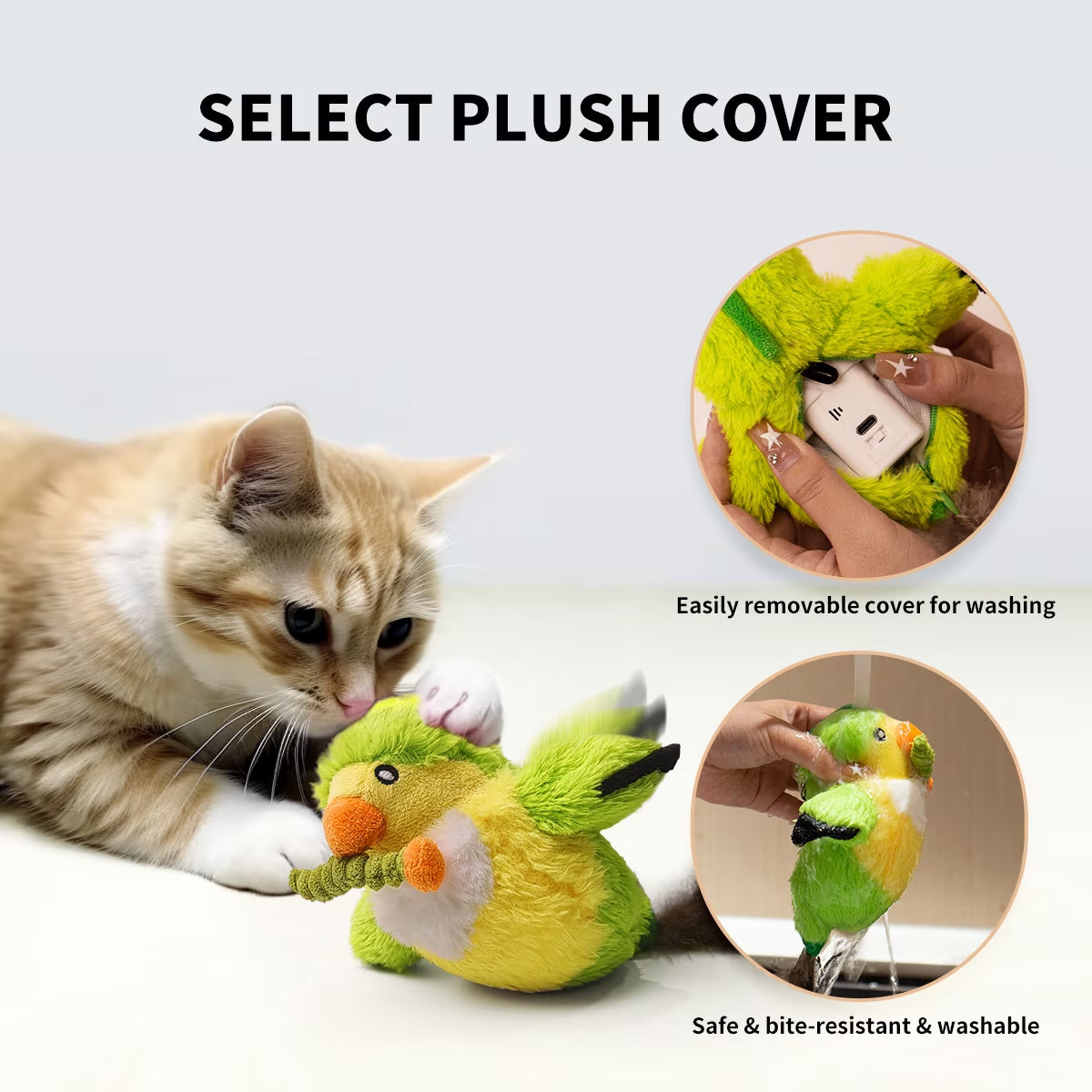 Flapping Bird Toy for Cats