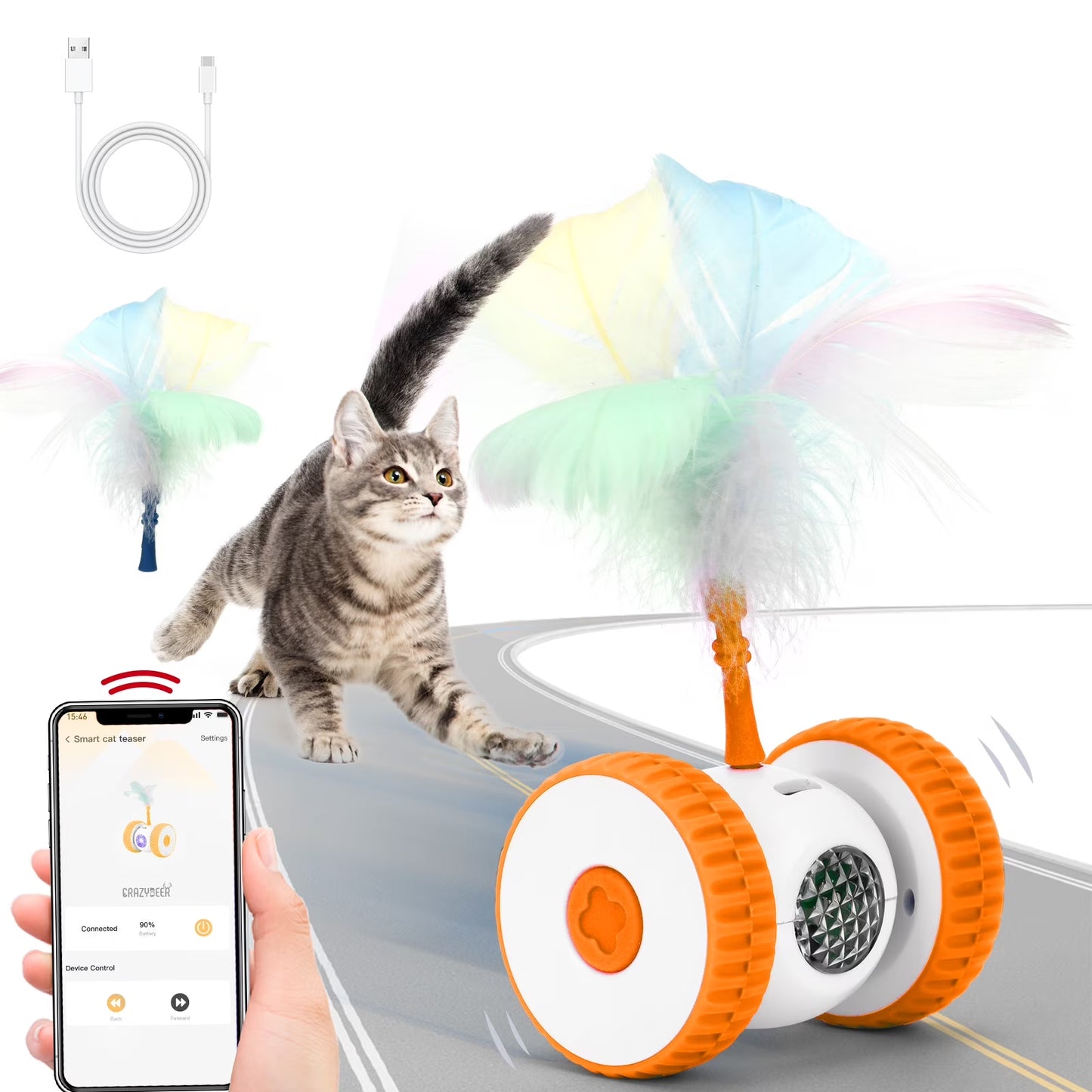 Remote-Control Hunt Toy for Cats