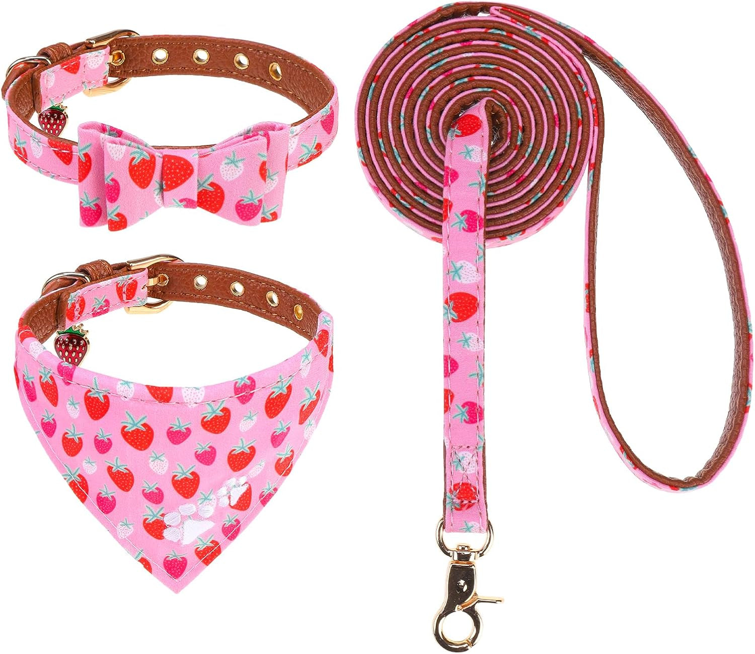 Bow Tie Collar & Leash Set