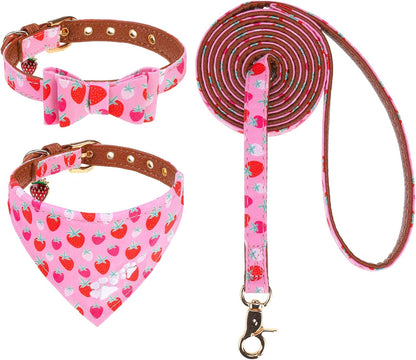 Bow Tie Collar & Leash Set