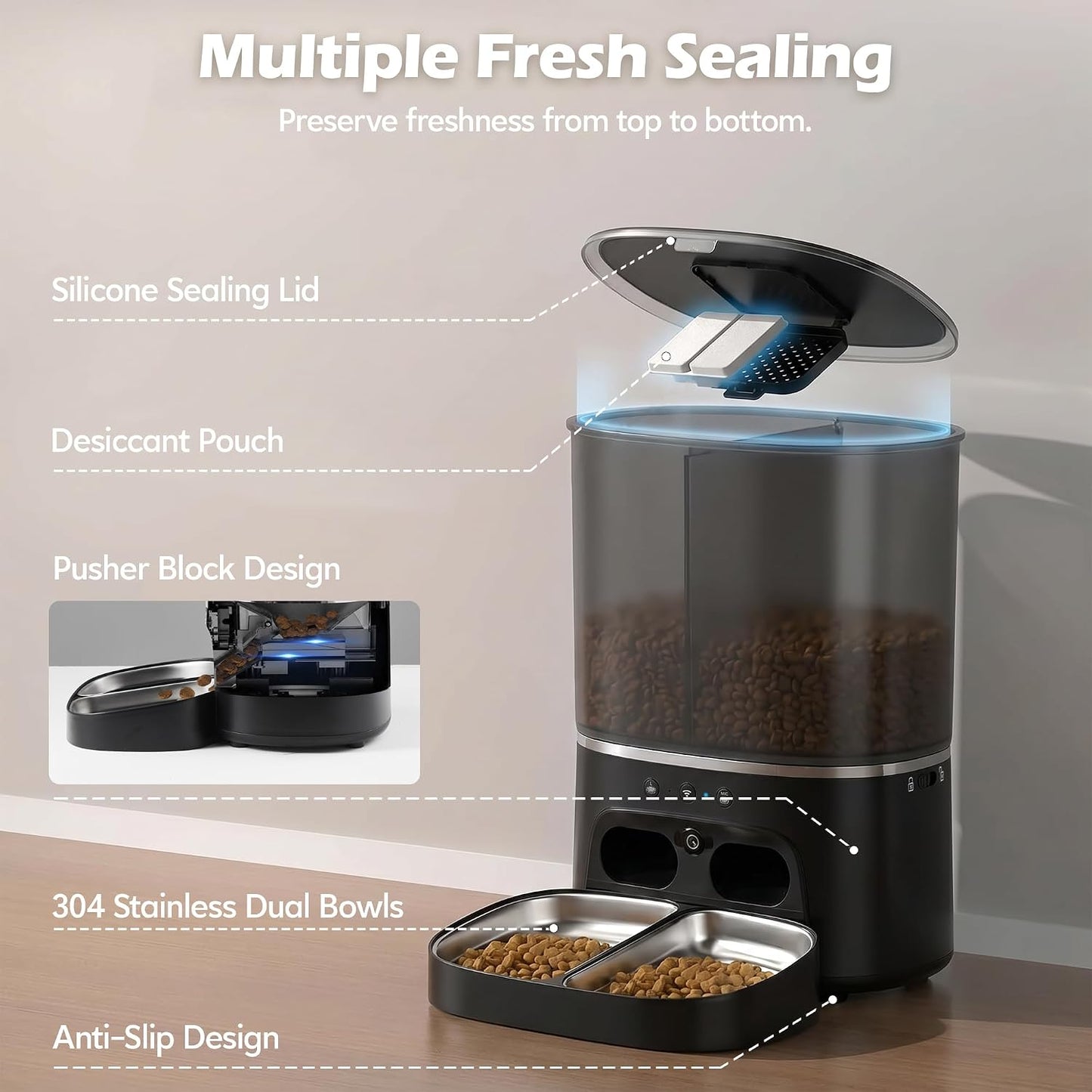 Smart Pet Feeder with Built-In Camera