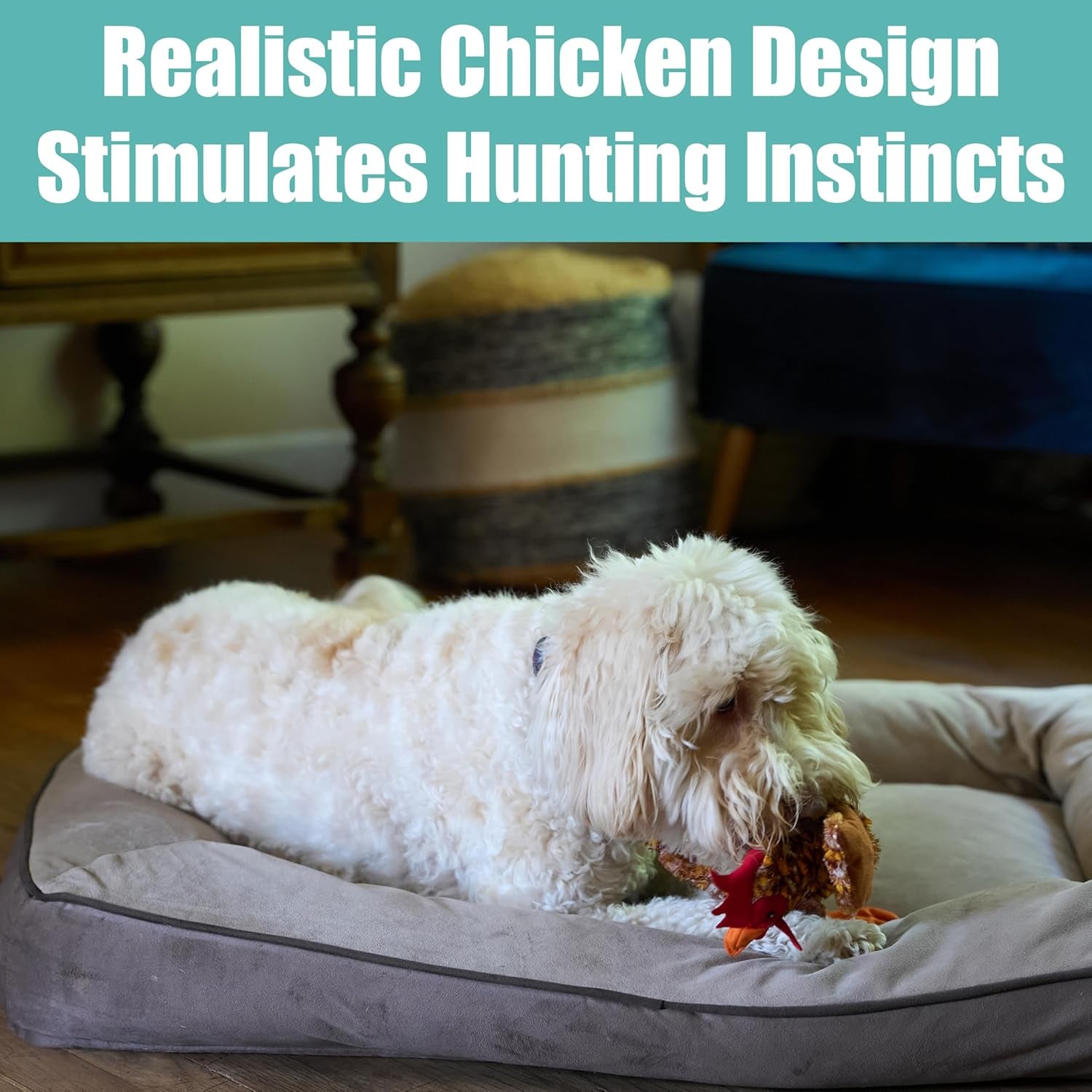 Stuffing-Free Chicken Chew Toy