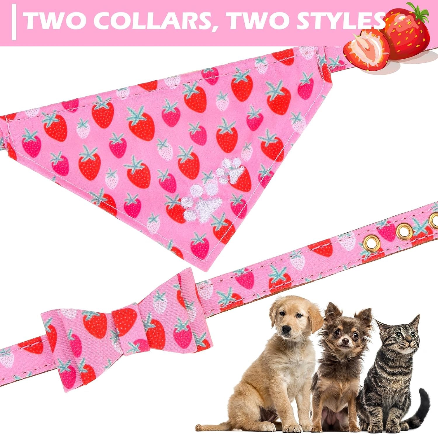 Bow Tie Collar & Leash Set