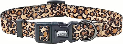 Leopard Print Collar & Leash Set