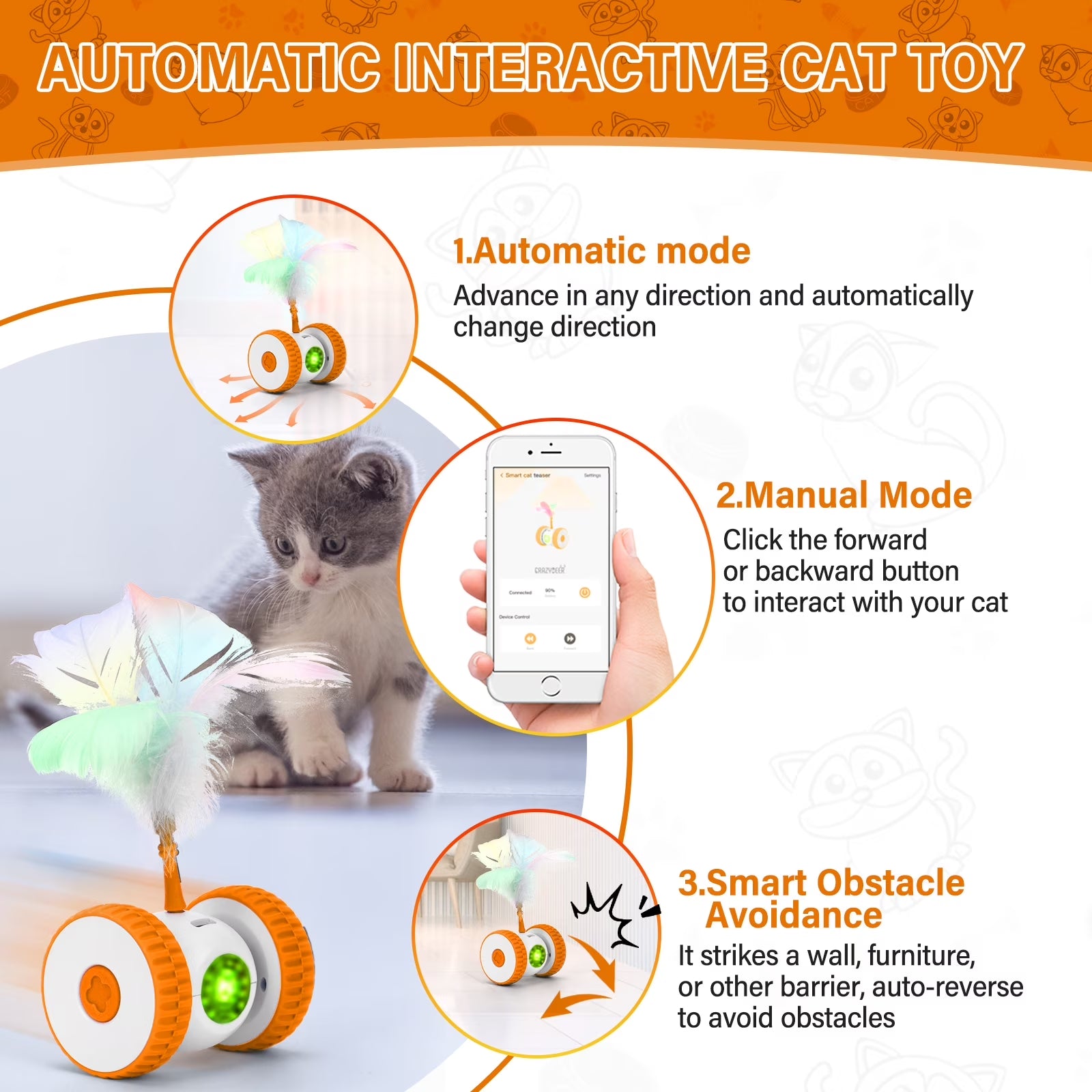 Remote-Control Hunt Toy for Cats